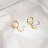 Stylish Heart Stainless Steel Hoop Earrings CL8045-2-1