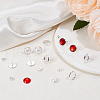 Beebeecraft 50Pcs Flat Round 304 Stainless Steel Stud Earring Settings STAS-BBC0005-84C-4