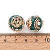Handmade Resin Indonesia Round Beads IPDL-P005-10KCG-02-3