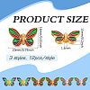CHGCRAFT 36Pcs 3 Colors Alloy Enamel Beads FIND-CA0009-29-2