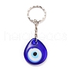 Teardrop Evil Eye Lampwork Keychain KEYC-JKC00228-02-1