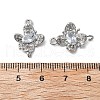 Brass Micro Pave Cubic Zirconia Connector Charms KK-Z103-10P-02-3