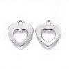 Tarnish Resistant 201 Stainless Steel Hollow Charms STAS-F207-35P-2