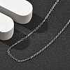 Brass Cable Chain Necklaces for Women NJEW-D302-20P-2