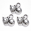 Tibetan Style Alloy Charms X-TIBEP-S319-080AS-RS-2