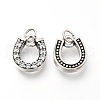 Brass Micro Pave Clear Cubic Zirconia Charms ZIRC-O036-24AS-2