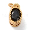 Real 18K Gold Plated Brass Inlaid Cubic Zirconia Charms ZIRC-L100-079G-01-2