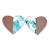 Resin & Walnut Wood Pendants X-RESI-R428-05-2