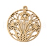 304 Stainless Steel Pendants STAS-V016-14G-1