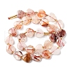 Natural Ferruginous Quartz Beads Strands G-B044-B17-01-3