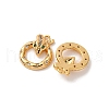 Brass Micro Pave Cubic Zirconia Pendants KK-K382-39G-2