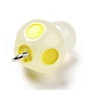 Spray Painted Luminous Resin Pendants RESI-A017-05H-4