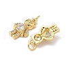 Brass Micro Pave Cubic Zirconia Pendants KK-Q068-59G-2