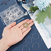 Beebeecraft 100Pcs 316 Surgical Stainless Steel Wine Glass Charms Rings STAS-BBC0005-97C-3