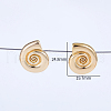 Spiral Snail Brass Stud Earrings DZ4018-4