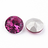 Pointed Back & Back Plated K9 Glass Rhinestone Cabochons RGLA-J012-8mm-502-3