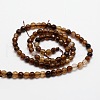 Faceted Natural Agate Round Beads Strands G-E318C-4mm-11-2