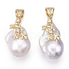 Natural Baroque Pearl Keshi Pearl Pendants PEAR-N020-J25-3
