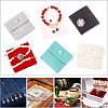  12Pcs 6 Colors Square Velvet Jewelry Bags TP-NB0001-25-6