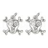 Brass Micro Pave Clear Cubic Zirconia Pendants KK-L231-10P-1