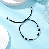 2Pcs Cross Alloy Link Bracelets BJEW-JB11528-4