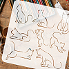 PET Hollow Out Drawing Painting Stencils DIY-WH0391-0570-3