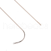 201 Stainless Steel Bented Beading Needles TOOL-WH0125-32A-1-2