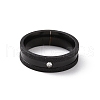 Crystal Rhinestone Grooved Finger Ring RJEW-I089-39EB-2