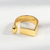 Geometric Shape Brass Cuff Rings for Women FS-WGB4AA4-02-2