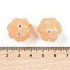 Handmade Luminous Polymer Clay Rhinestone Beads CLAY-H003-06C-4