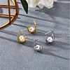 Natural Pearl Teardrop Stud Earrings JE1078B-5