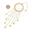 Wire Wrapped Natural Citrine Chips Ring Hanging Ornaments HJEW-JM02371-03-3