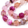 Natural Agate Beads Strands G-T131-82B-08-3