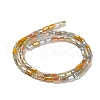 Electroplate Glass Beads Strands EGLA-D030-08F-2