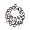 Tibetan Style Alloy Chandelier Component Links PALLOY-F160-08AS-1