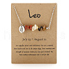 667 Stainless Steel with Natural Red Jasper & Natural Yellow Quartz & Natural Tiger Eye Chip Pendant Necklaces FS-WGFED6E-07-1