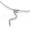 304 Stainless Steel Pendant Necklaces STAS-I099-16-P-4