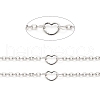 Tarnish Resistant 304 Stainless Steel Cable Chains CHS-F015-11P-2