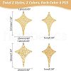Unicraftale 16Pcs 4 Style 304 Stainless Steel Pendants STAS-UN0038-32-5
