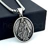 Greek Mythology Stainless Steel Religion Virgin Mary Pendant Necklaces TN5066-3
