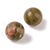 Natural Unakite No Hole Sphere Beads G-K353-04A-05-2