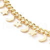 Brass Charm Anklets AJEW-AN00425-2