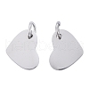 Anti-Tarnish 304 Stainless Steel Stamping Blank Tag Charms STAS-I311-19P-1