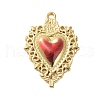 304 Stainless Steel Enamel Pendants STAS-K303-04G-03-1