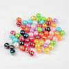 Faceted Colorful Eco-Friendly Poly Styrene Acrylic Round Beads SACR-K001-6mm-M-1