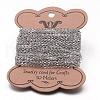 Tarnish Resistant 304 Stainless Steel Curb Chains CHS-K004-16P-0.4mm-2