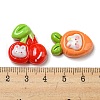 Rabbit Theme Opaque Resin Decoden Cabochons RESI-F052-B03-3
