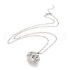 Alloy Multi Picture Photo Ball with Wings Locket Pendant Necklace for Women NJEW-M191-01P-1
