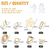 BENECREAT Brass Stud Earring Findings KK-BC0002-24-2