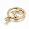 304 Stainless Steel Pendants STAS-K191-25G-2